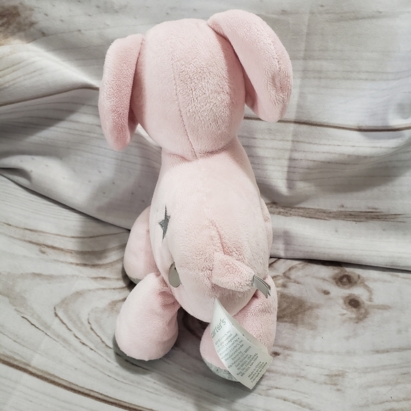 Carters Waggy Pink Elephant 10" Musical Plush Gray Stars Twinkle Little Star 17 - Picture 6 of 10